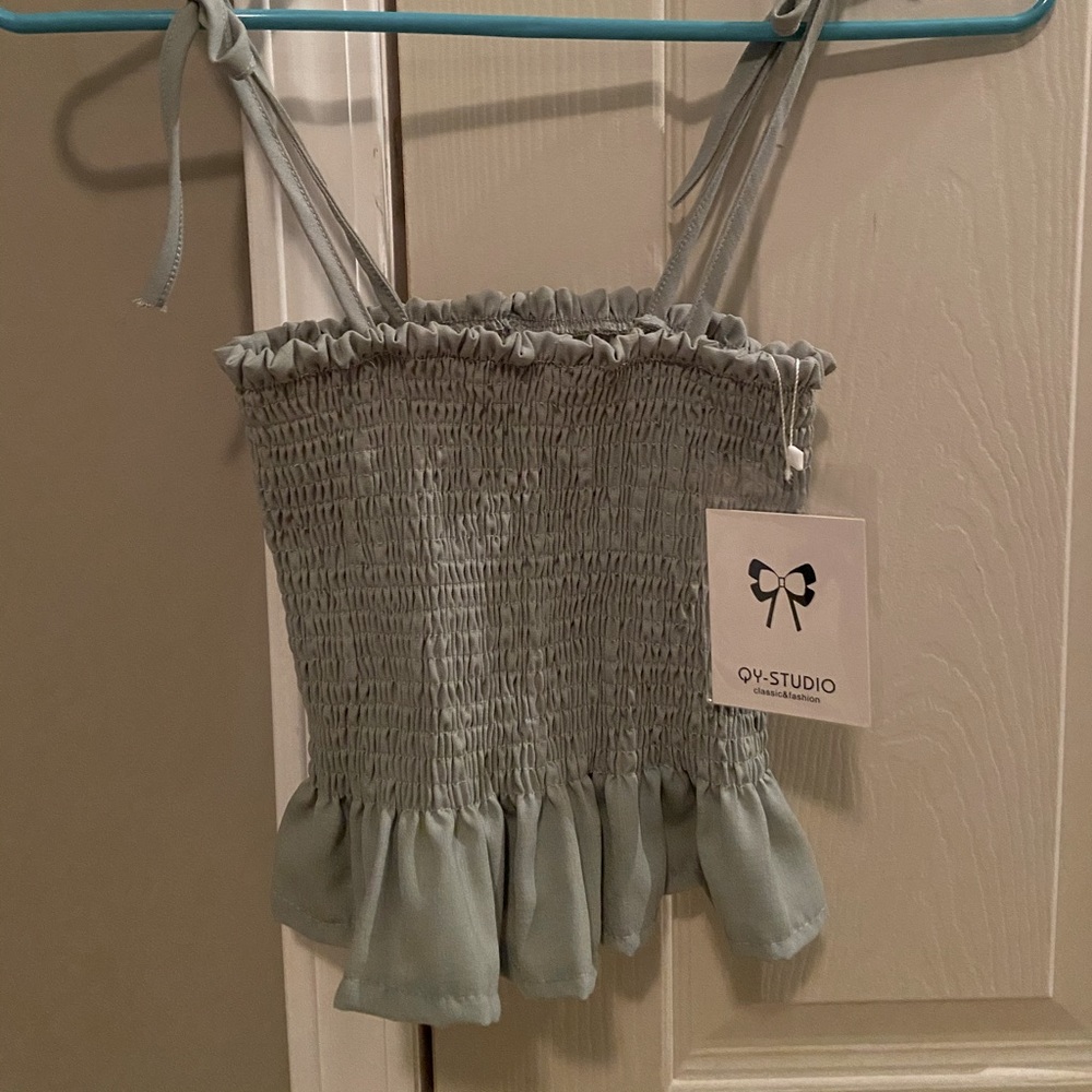 Sage green tank top